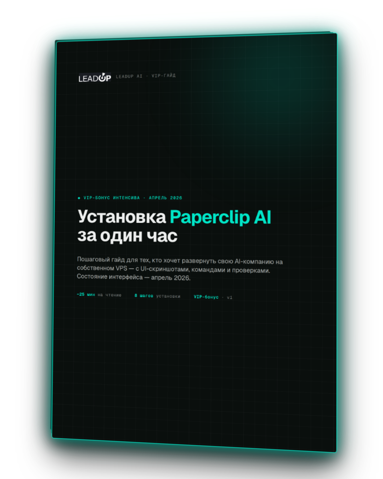VIP-Гайд: установка Paperclip за 1 час · LeadUp AI
